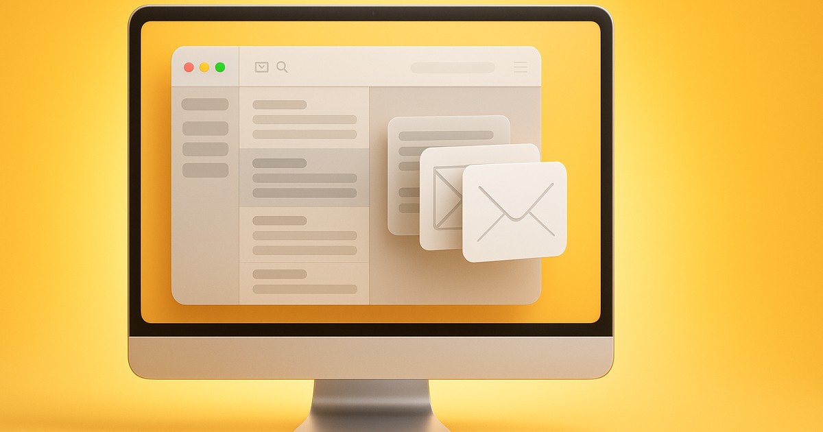 Gruppierung / Konversationen in Apple Mail aufheben