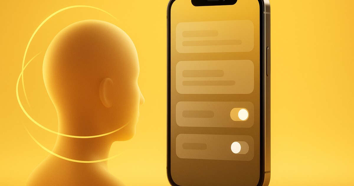 Schaltersteuerung: iOS mit Kopf-Gesten steuern